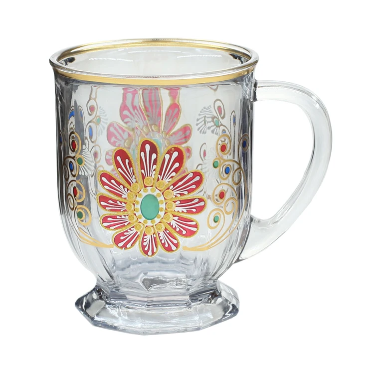 520ml Big glass beer mugs beer glass cup with handle/factory direct sell hot sell wine glasses