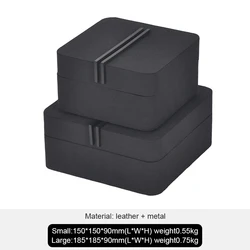 New Chinese-style leather jewelry box finishing decorative ornaments model room cloakroom wardrobe entrance storage jewelry box