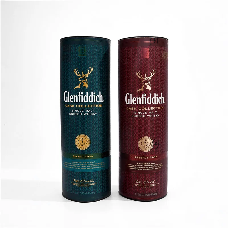 Бумажная Трубка, бумажная упаковка на заказ, упаковка для бутылок вина или виски, круглая треугольная картонная бумажная трубка, цилиндр Vod