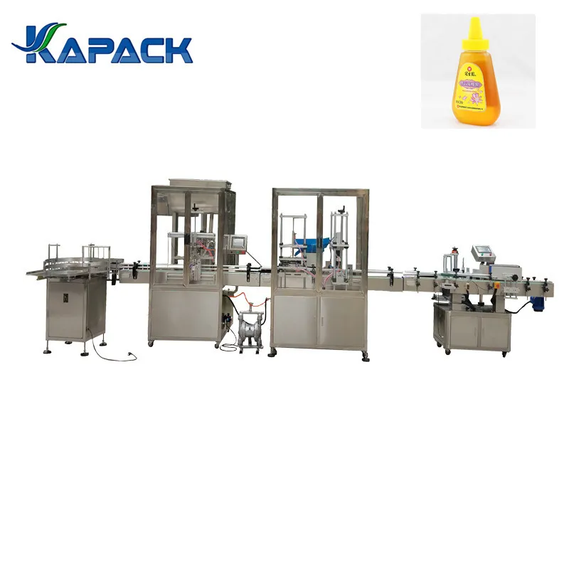 KAPACKING китайская фабрика автоматический медовый гель парфюмерная бутылка для жидкого масла томатная паста наполнение укупорки и этикетировочная