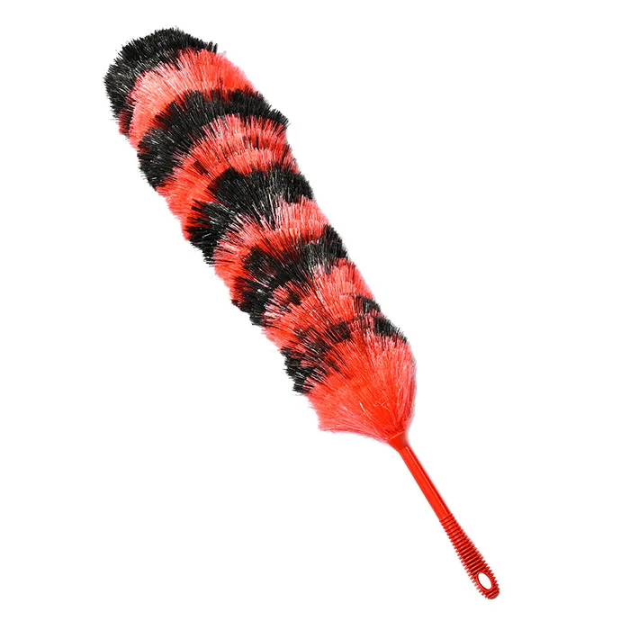 HQ9713-1 rainbowl color heavy duty cleaning PP static colored feather dusters