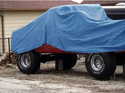 YRH Factory Heavy Duty Blue Waterproof PE Tarps Camping Truck Car Roof Snow Tarpaulin Sheet Roll Cover