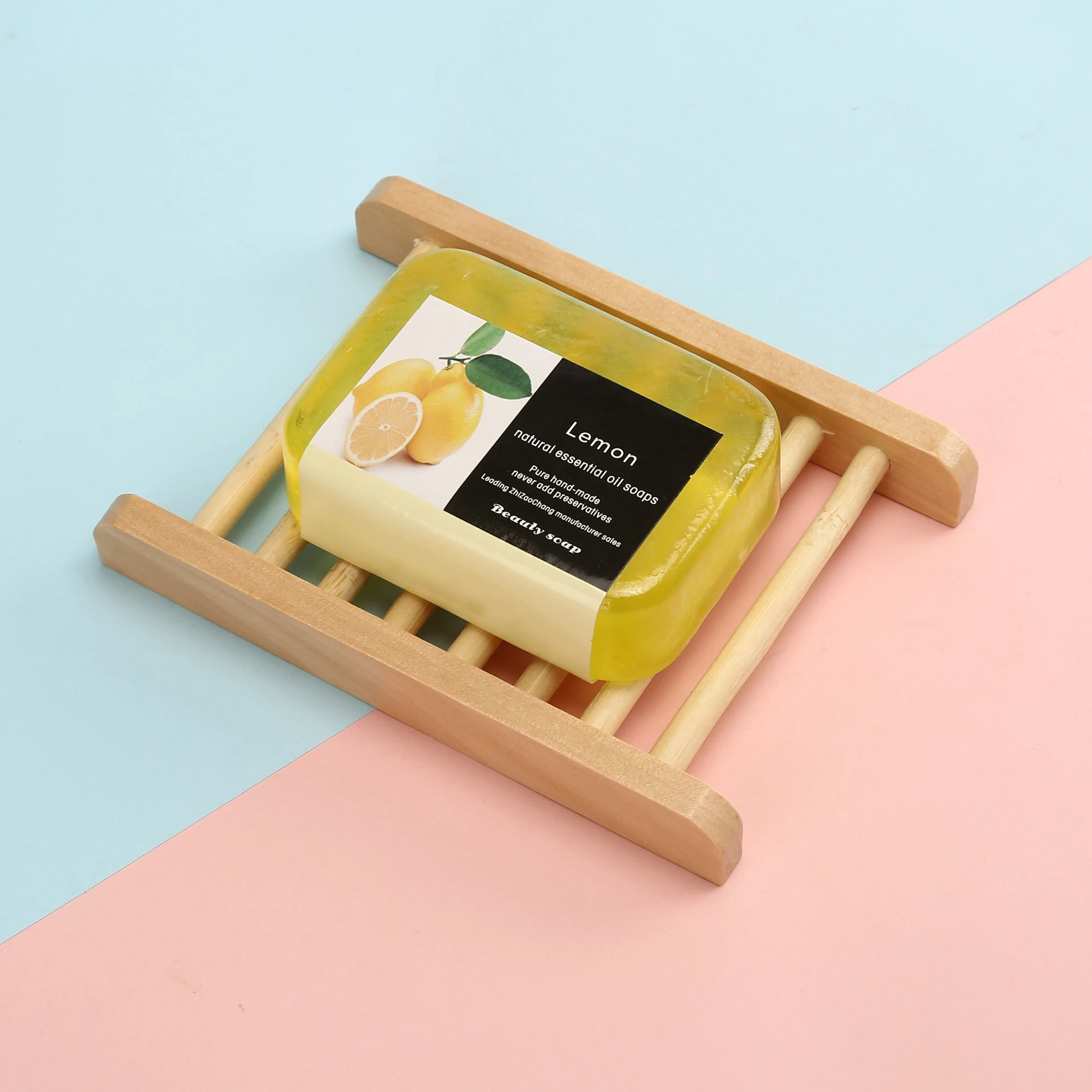Custom the individual eco friendly designed little personal soap yellow bathroom hyaluronic acid shape soap bar with logo