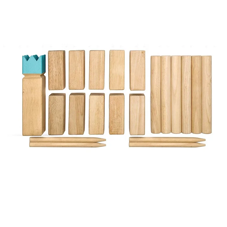 Fun Outdoor Jumbo Kubb Viking Chess Yard Game Board  for Lawn Beach Party