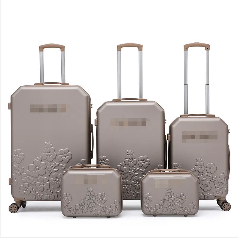 Factory Wholesale Great Quality12+14+20+24+28 inch Trolley Luggage Business Luggage Bag Big Capacity Carry-on Suitcase