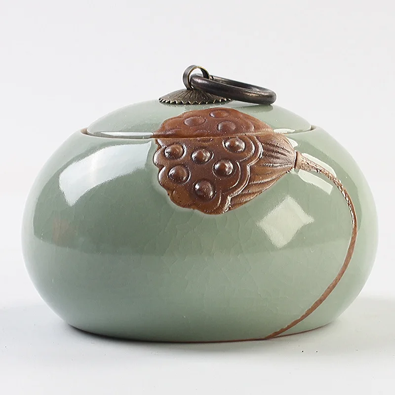 Cheap Unique Design Colorful Glazed Ceramic Pet Ash Urns Porcelain Laser Logo Customizable Pet Urn For Ashes