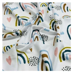 DBP fabric custom design double brushed poly digital print DTY jersey spandex fabric
