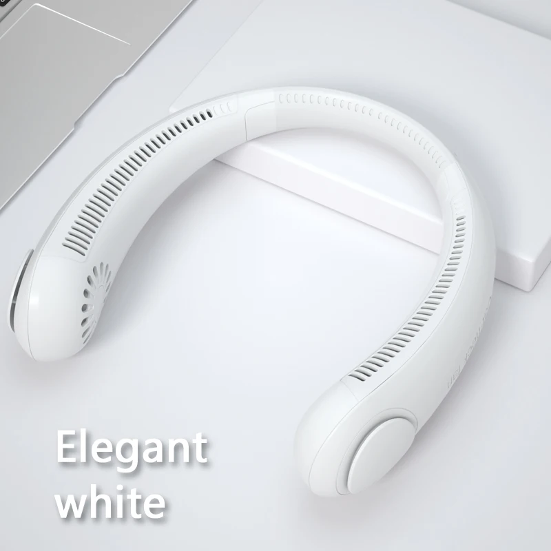 rechargeable personal mini semiconductor refrigeration hanging neck fan portable cool neck fan