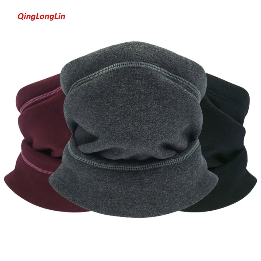 QingLongLin Wholesale Stock Products for Promotion High Quality Thermal Scarf Outdoor Skiing Cycling Fleece Neck Warmer