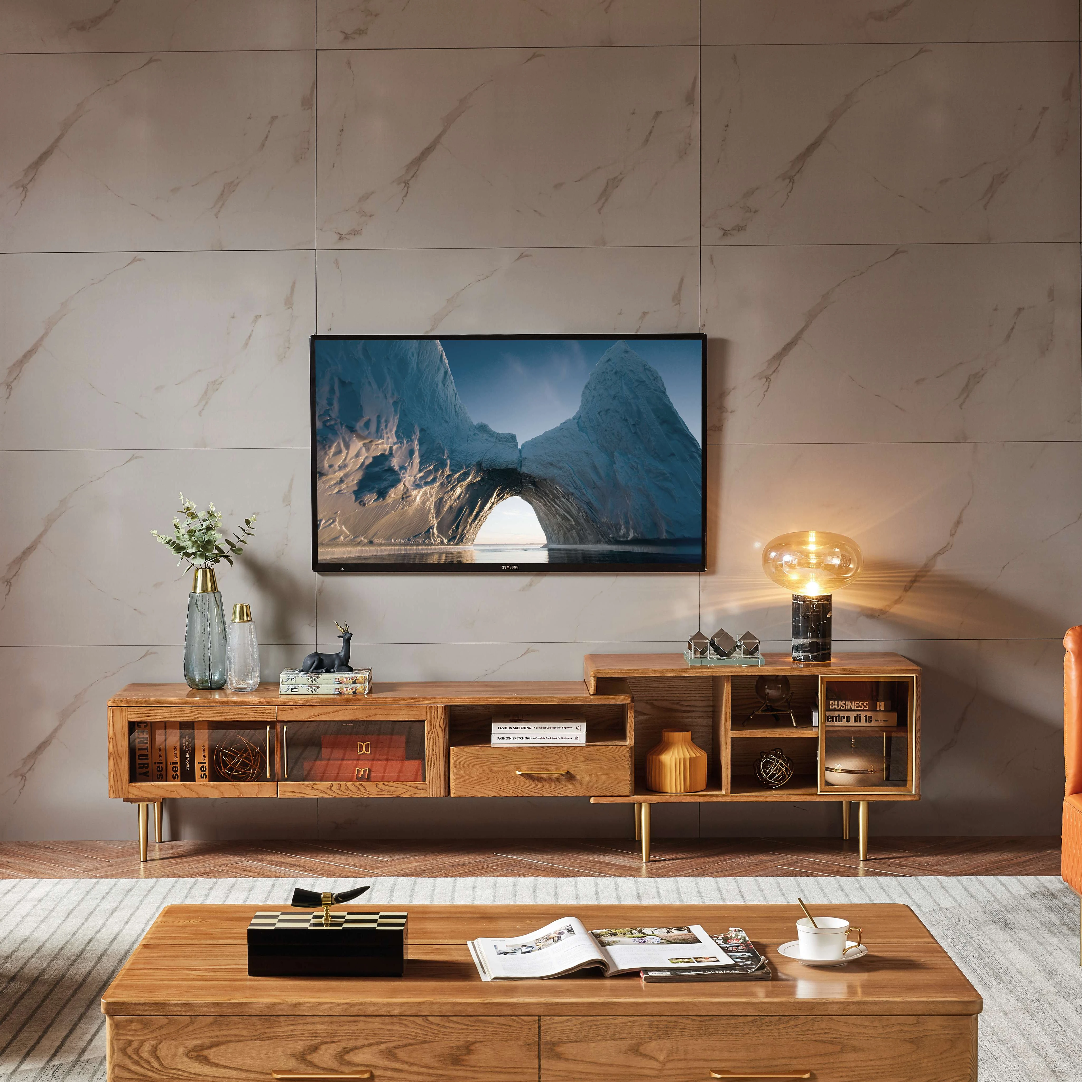 Living Room High Quality Cheap Tv Stand Set Furniture Modern Design  Wooden Tv Cabinet