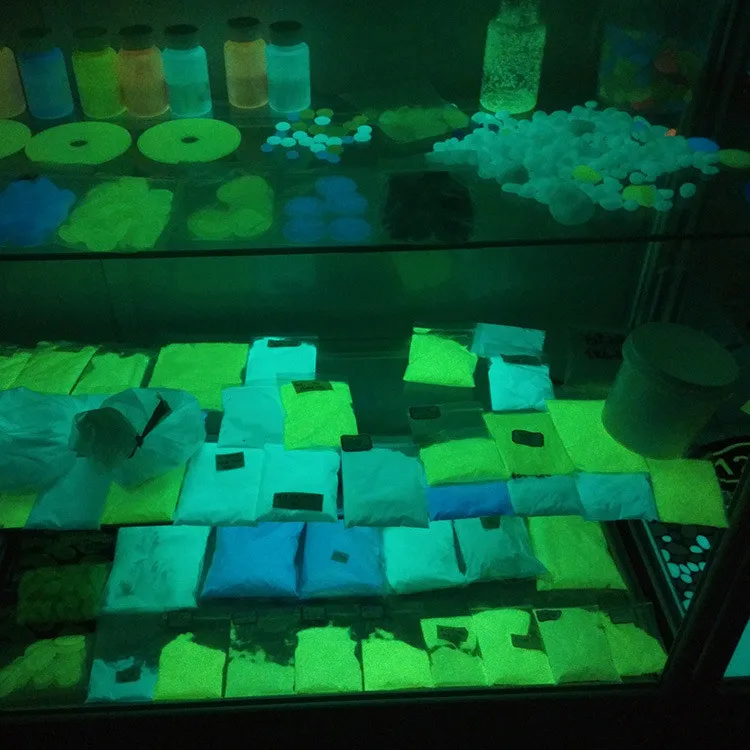 Glow in Dark Sand Photoluminescent Gravel Fluorescent Grain Set for Glass Decor Graffiti Luminous Art Pigment