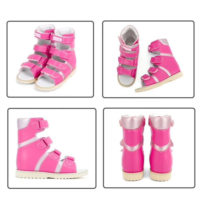 Children clubfoot flatfeet X/O Leg orthotic corrective shoes stylish kid girls summer footwear fancy sandals