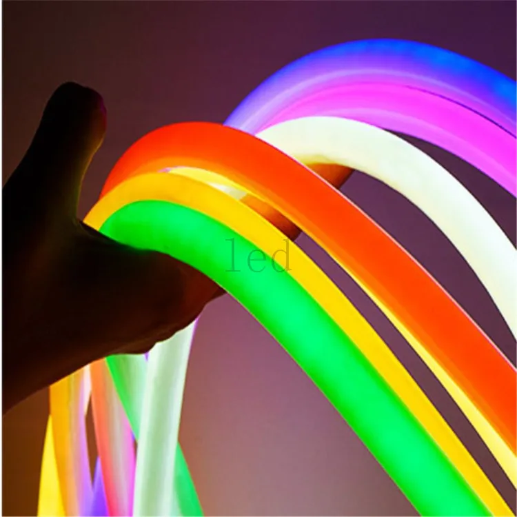 Rgbw Flex мини Rgb толстое Высокое напряжение лед синий свет гибкая лента 5050 водонепроницаемый 3528 светодиодный неоновый гибкий