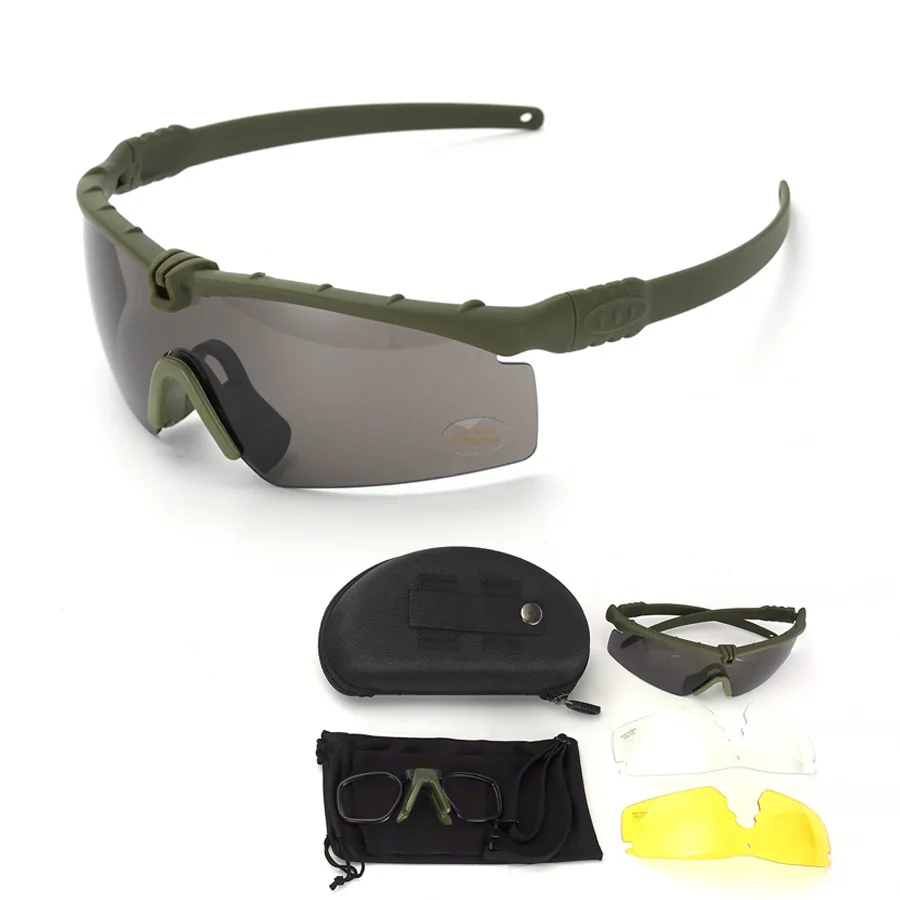 camo airsoft advance tactical ballistic safety shooting glasses goggles molle open glasses Shooting Eyewear Eye Protection