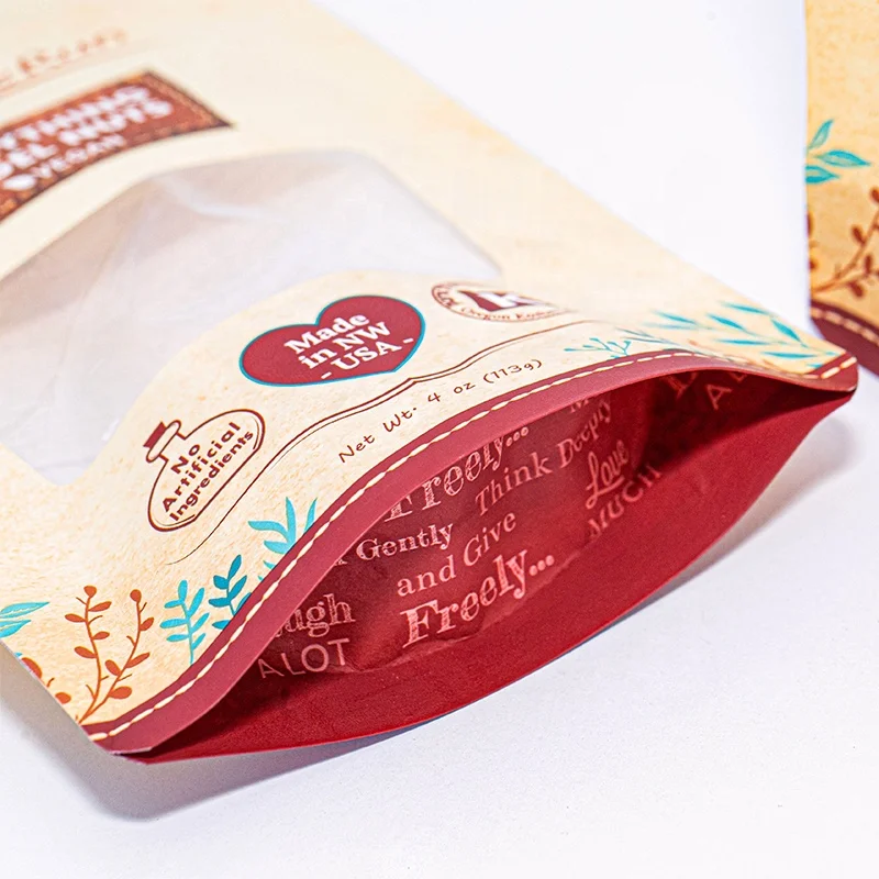 Wholesale Custom Printing  Brown Kraft Paper Bag Accept kraft paper bags with logo