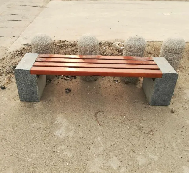 Скамья из каменного гранита для сада