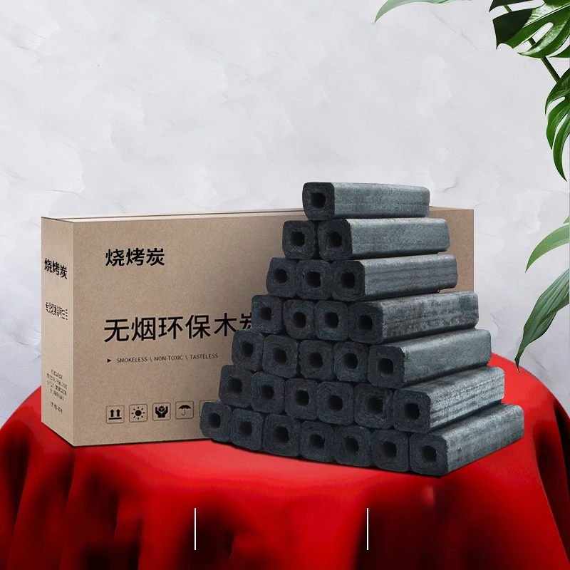 Hard wood sawdust smokeless charcoal machine made charcoal BBQ charcoal briquette