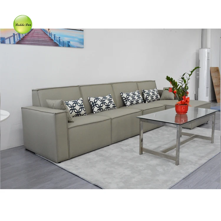 Modern Living Room Furniture Contemporary L Shape Waterproof fabric Sectional Sofa