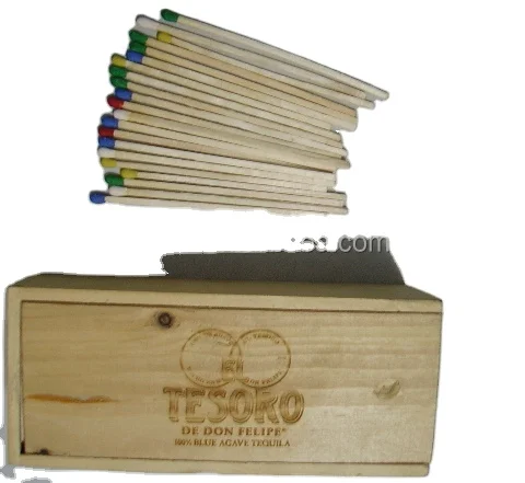 Recycled Long Size Waterproof Poplar Matches Festival Promotion Matches