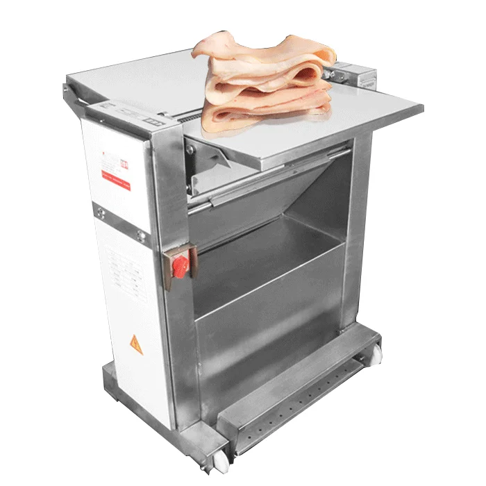 Pork Rind Meat Skinner Slicer Lamb Pig Beef Skin Fat Remover Slice Peel Remove Peeler Cut Machine