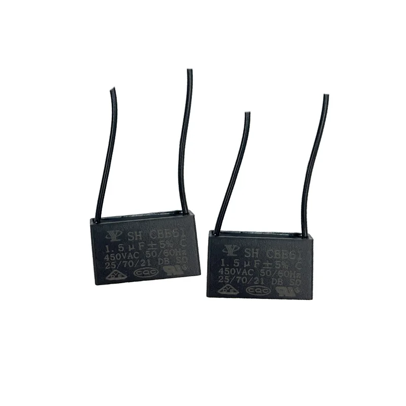 R-YL940 CBB61 1.5uF 450v Capacitor Earless for Home Appliances Electronic Industry