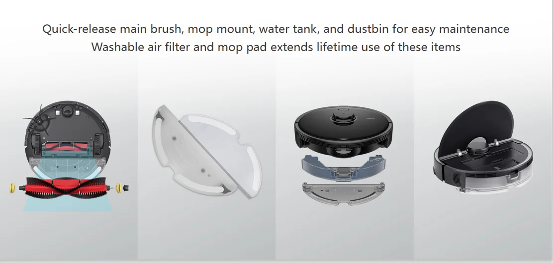 
Global Version Original Roborock S5 Max Robot Vacuum Cleaner Black 