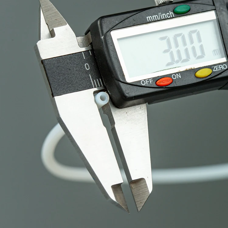 Whoessale Virgin PTFE Tube High Temperature Rigid Plastic Tube 1mm 2mm 3mm Inside Hose PTFE Tube