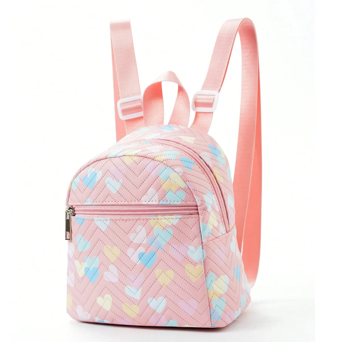 PU Teenage Girl School Backpack Chains Single Strap Polyester Fashionable Portable Shoulder Bags