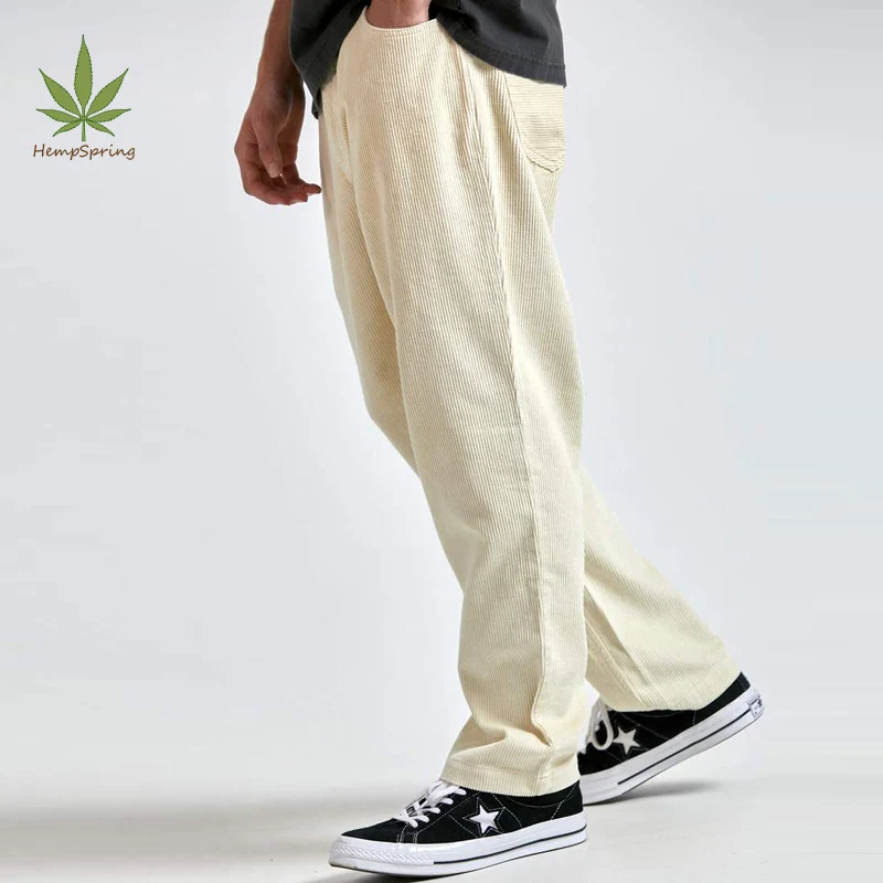 HempSpring Hemp corduroy relaxed fit pant organic cotton corduroy pant men trousers sustainable bottom for men