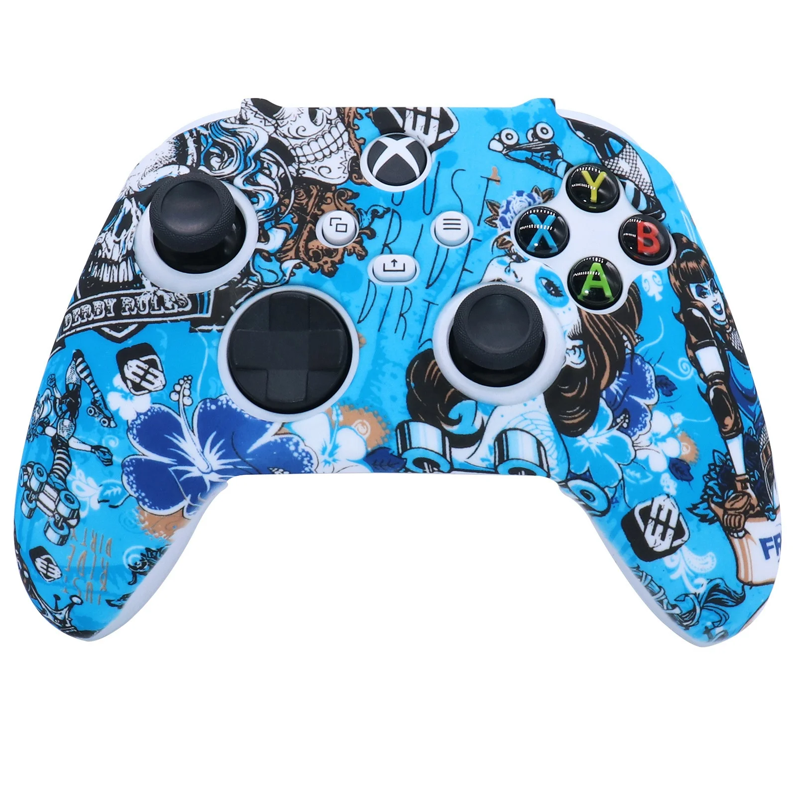 
Printing X box Series X Controller Silicone Cover Rubber Skin Grip Case Protective For x box siries x consola Joystick Gamepad 