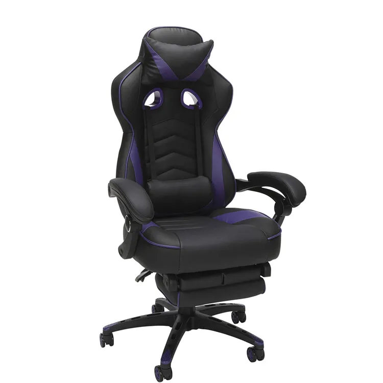 Big size popular wholesale  leather black gaming chair