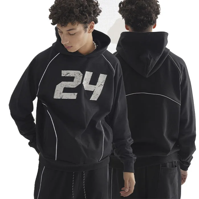 Пользовательские 400 gsm 100% хлопчатобумажная ткань мужские толстовки настроить пустой случайный большой толстовка с принтом Вышивка Логотип для унисекс