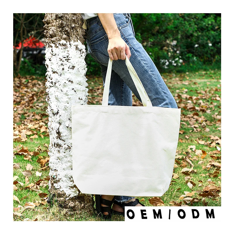 Manufacturers Printable Blank Canvas Tote Bag Long Handled Bread Bag Cotton Cotton Tote Bag Eco Friendly