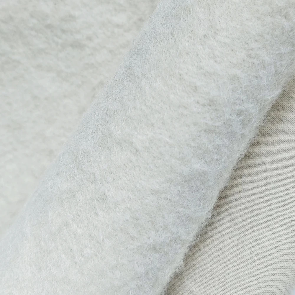 Custom Heavyweight Thermal Cotton Polyester TC One Side Brushed French Terry Fleece Fabric For Hoodies