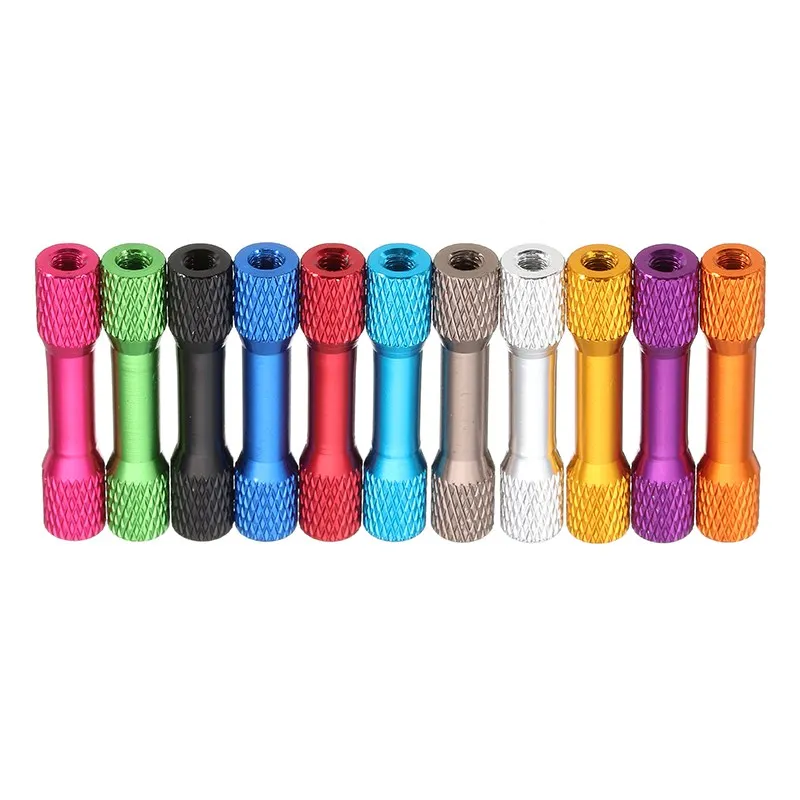 Hight quality Aircraft racks metal accessories anodized aluminum  Spacer round double threaded standoff spacer