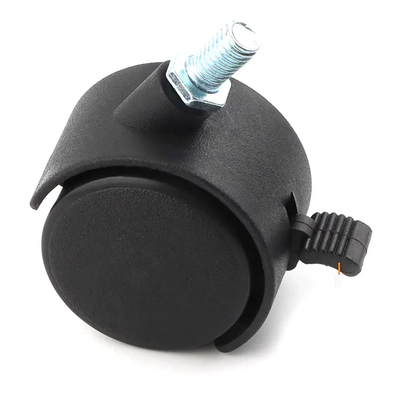 Furniture Plate With Brake Swivel Heavy Duty Caster Wheels Parts Chair Locking Office Chair Wheels Casters