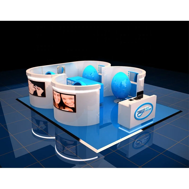 Shopping Mall Teeth Whitening Kiosk Design &  Indoor Salon Station of Tooth Whitening Kiosk for Sale
