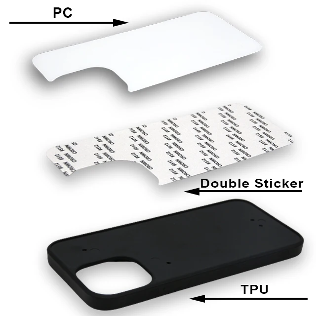 Оптовая продажа, 2D Чехол для мобильного телефона из ТПУ с алюминиевой пластиной, печать логотипа, сублимационная заготовка для Iphone 12, чехол для телефона