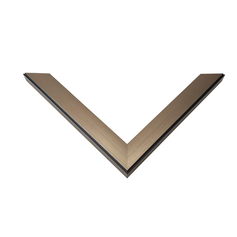 Ruilin new design champaign gold ps photo/picture frame moulding for sale