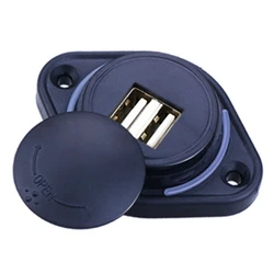 12V/24V 3.1A Car Dual USB Port Charger Power Adapter Waterproof LED Twin Socket Mobile Phone Charging Outlet Auto Accessories