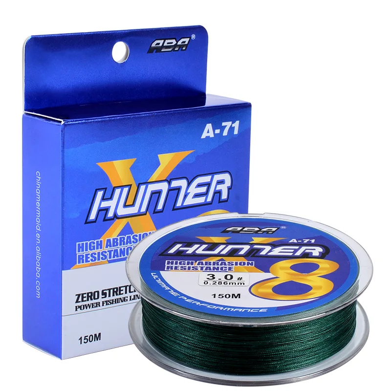 ABA x8 150m multi-color saltwater factory pe braided fishing wire