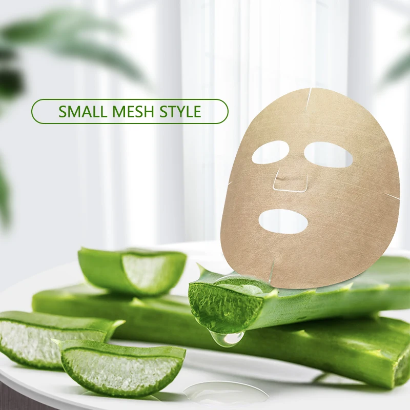 50gsm Spunlace Non-woven Fabric Aloe Vera Fiber Facial Sheet Mask Manufacturer  plain weave Processing customized