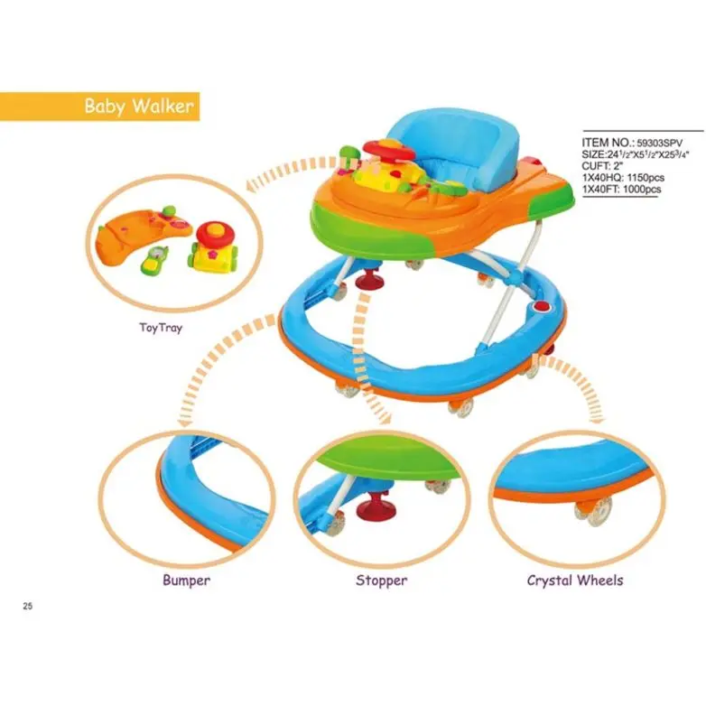 
2020 new model indoor learning handcart baby walker toys with music 