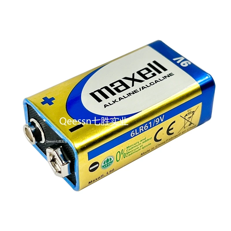 MAXELL 6LR61/9 В Щелочная/ALCALINE 6F22 батарея высокого качества одноразовая для игрушечных микрофонов