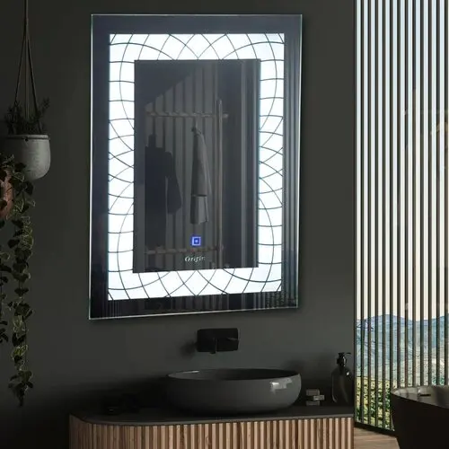 Bathroom New Design Large Size Engraving Mirror  Magic Salon  Infinity Smart Led Bathroom Mirror,different Patterns Mirror