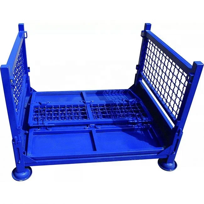 Customized Folding Steel Storage Cage Warehouse Metal Rack Storage Cage