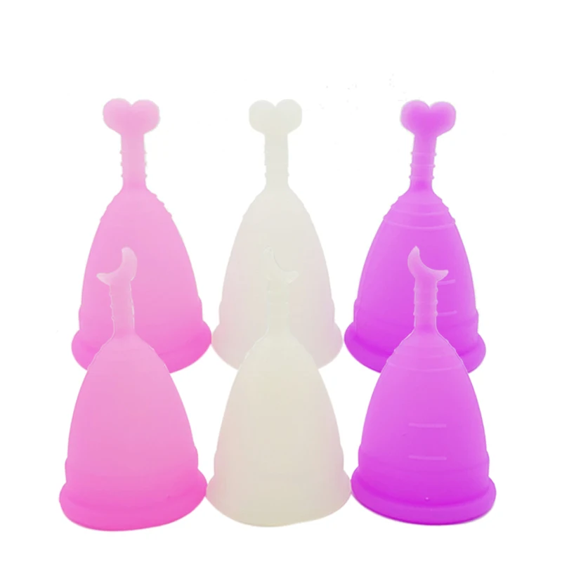 Amazon горячие продажи силиконовая менструальная чаша многоразовая леди чашки менструальная чаша для женщин