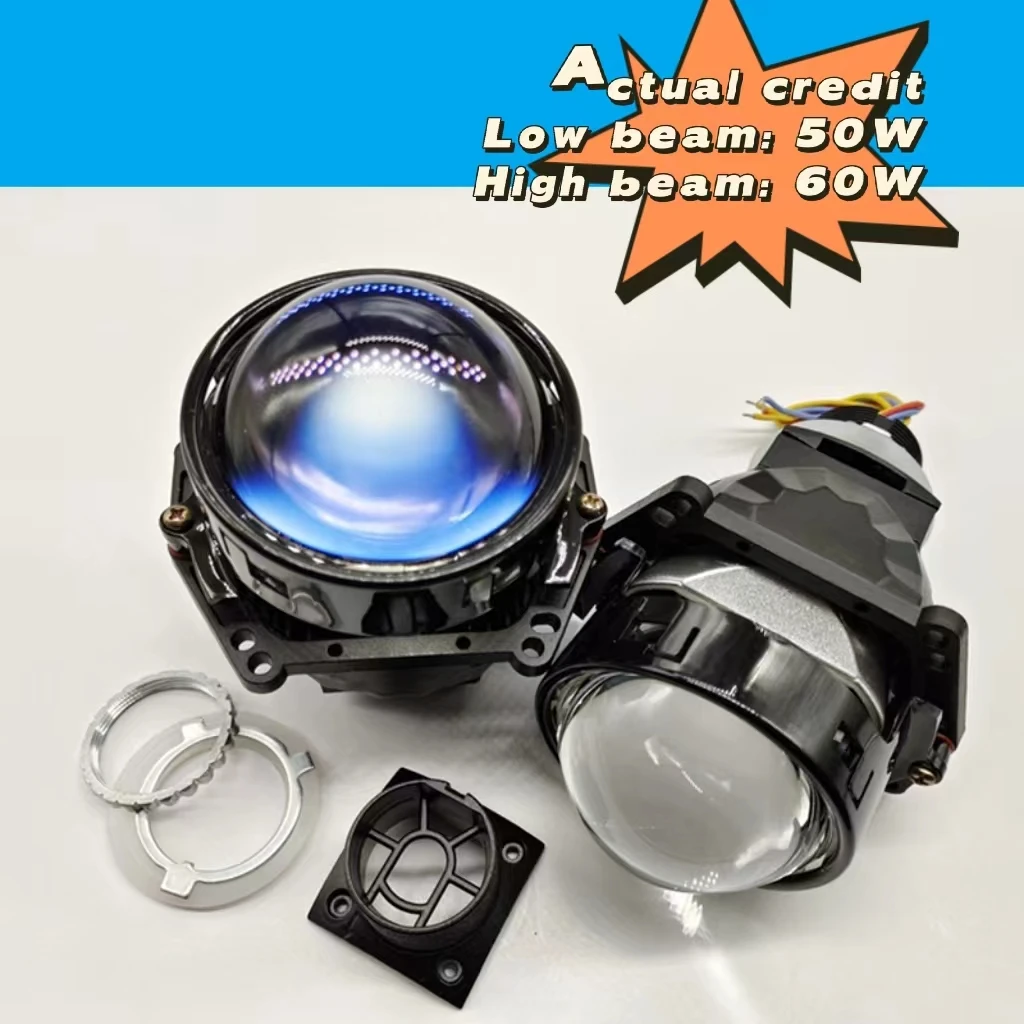 2022 3.0 Inch R8 Bi-led Projector Lens For H7 Car Headlight Tuning Matrix Led Lights 7590lm