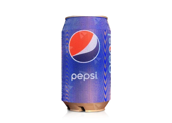 P2 Video Display Pop Cans LED Screen Indoor Outdoor Flexible Beer Bottle Displays ring-pull can curved led display screen