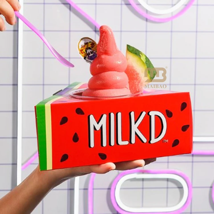 Custom creative takeaway plastic pet cup ice cream cups, disposable plastic dessert cups mini, eco plastic yogurt cup with spoon